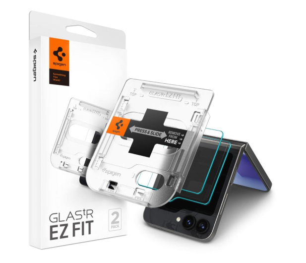 SPIGEN Glas.Tr ”Ez Fit” 2-Pack do Samsung Galaxy Z Flip6 Clear AGL07972 - 1267241 - zdjęcie